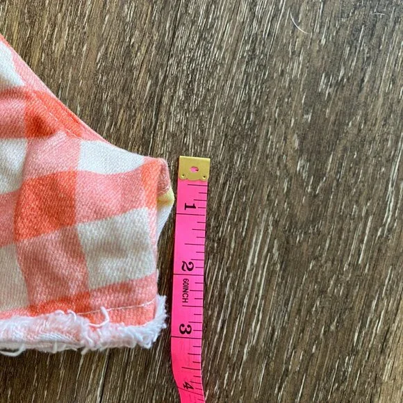 FARM Rio Yellow & Orange Gingham Jean Shorts with Blue Waistband - Picture 10 of 11